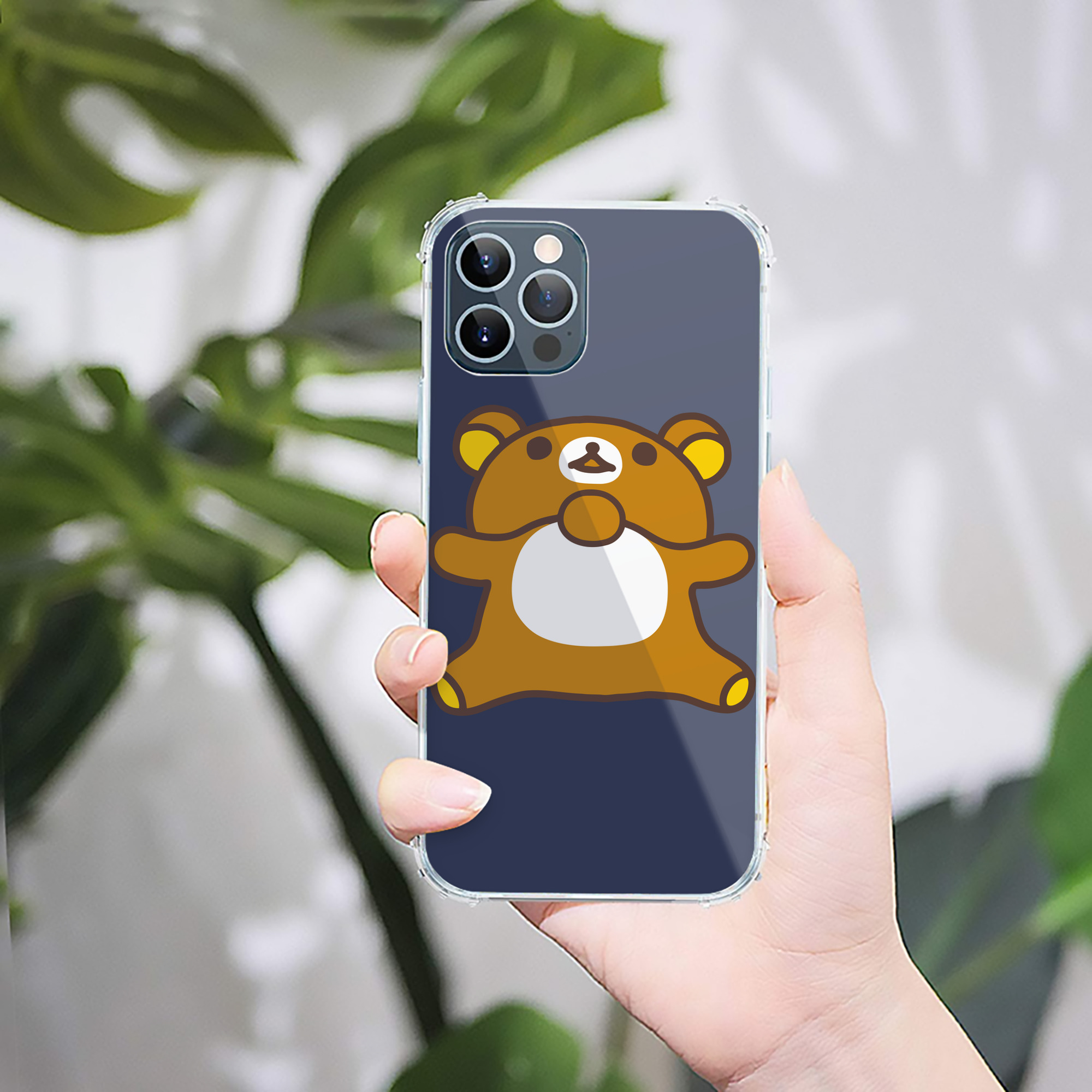 （画像用） リラックマ リラックマ キイロイトリ Rilakkuma Korilakkuma Kiiroitori 【iPhone 12シリーズ対応】透明スマホケース（クリアソフトケース）